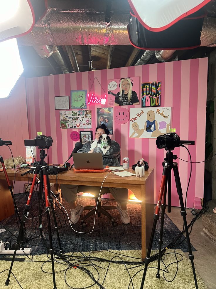 Producción de contenido en estudio